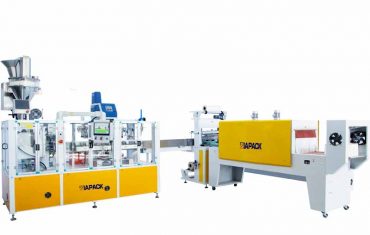 Jalur pengemasan kantong kertas otomatis untuk tepung