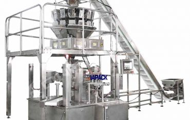 Tas doy putar otomatis dengan mesin penyegel pengepakan ritsleting