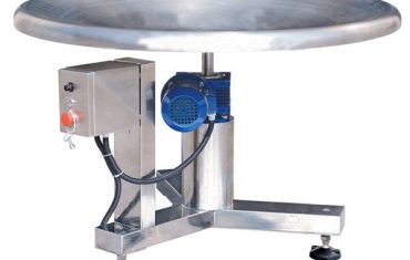 Meja pengumpul tas putar