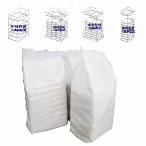 Mesin pengantong sekunder kantong garam kecil ke dalam tas anyaman PP besar