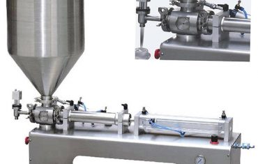 filler cair kepala tunggal piston kental