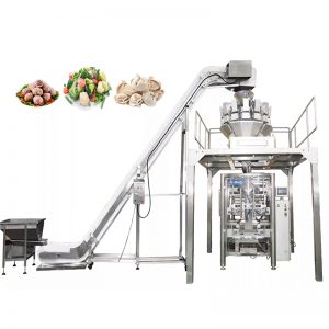 Vertical Bag Forming Filling Sealing Packaging machine untuk makanan beku
